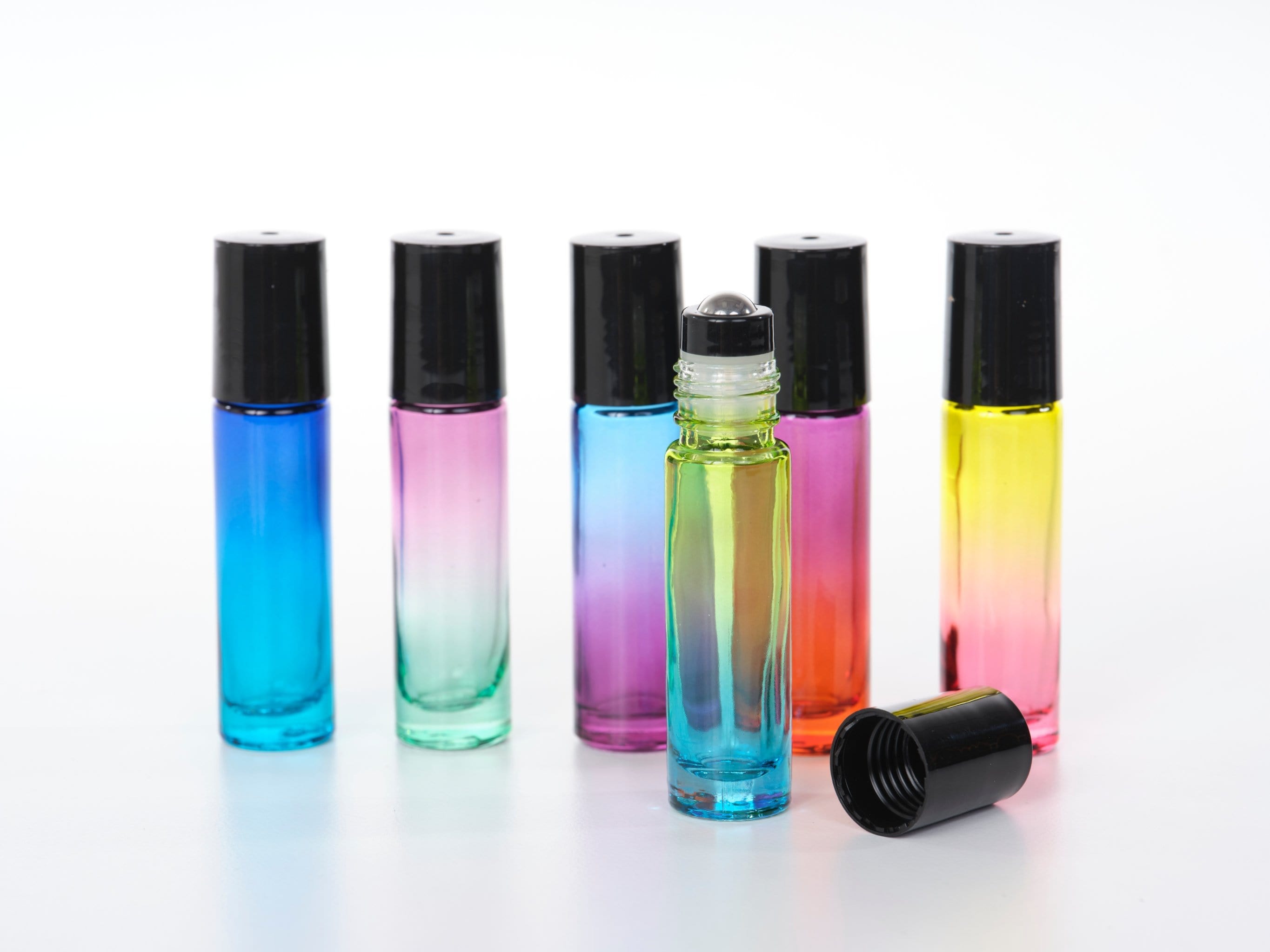 Variety Ombre Glass Roller Bottles for Essential Oils - Oil Life