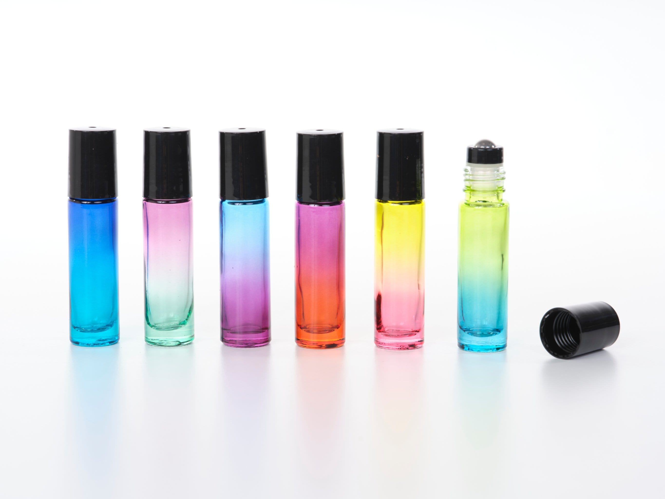 Variety Ombre Glass Roller Bottles for Essential Oils - Oil Life