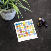 Oil Sticker Sheet [Essential Oil Lid Stickers] - 56 stickers