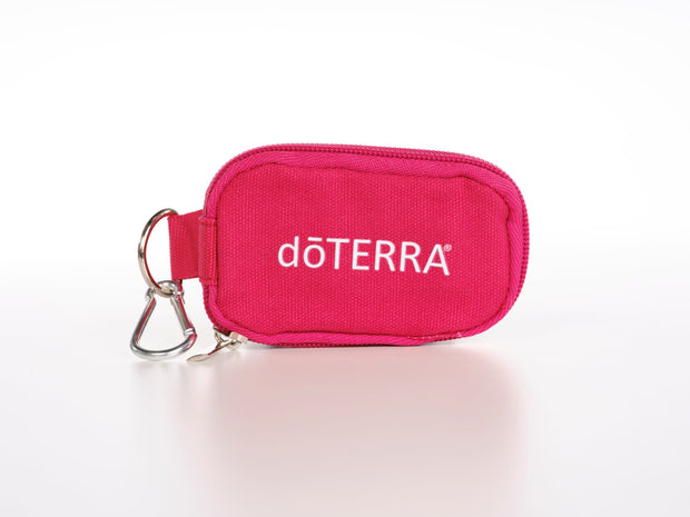 Cranberry Sample Vial Keychain Pouch For Essential Essential Oils