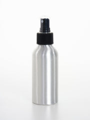 120 ml Aluminum Bottles W/ Black Fine Mist Sprayer - Oil Life