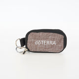 Heather Grey Sample Vial Keychain Pouch for Essential Oils - Oil Life