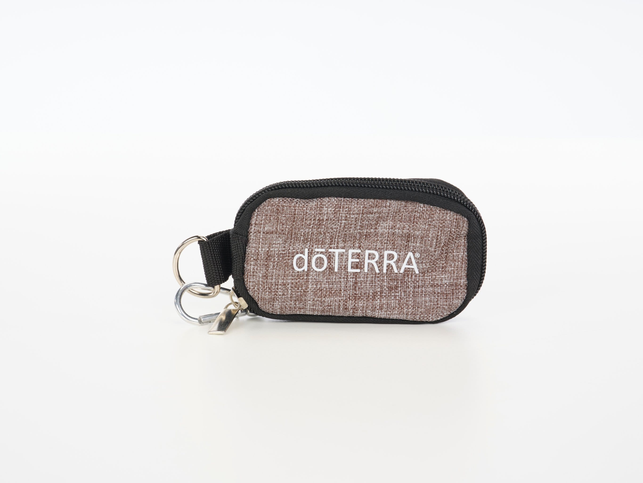 Heather Grey Sample Vial Keychain Pouch for Essential Oils - Oil Life