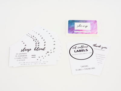 Sleep Labels 10pk - Oil Life