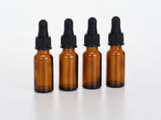 Amber Glass Bottle with Dropper Top - Oil Life
