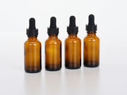 Amber Glass Bottle with Dropper Top - Oil Life