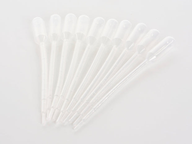 1ml Plastic Transfer Pipettes Gradulated - 10 pack - Oil Life