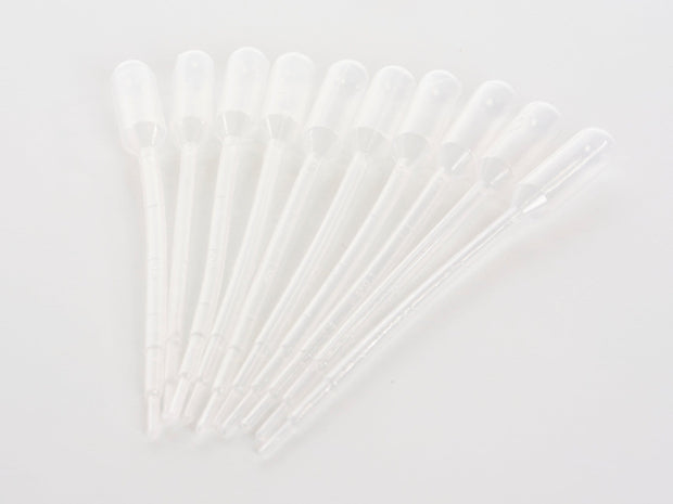 1ml Plastic Transfer Pipettes Gradulated - 10 pack - Oil Life