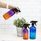 Ombre Glass Trigger Sprayer Bottle - 8oz & 16oz - 2pk