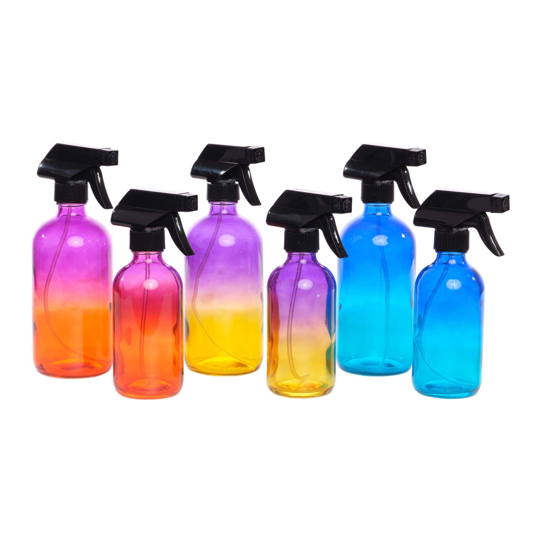 Ombre Glass Trigger Sprayer Bottle - 8oz & 16oz - 2Pk - Oil Life