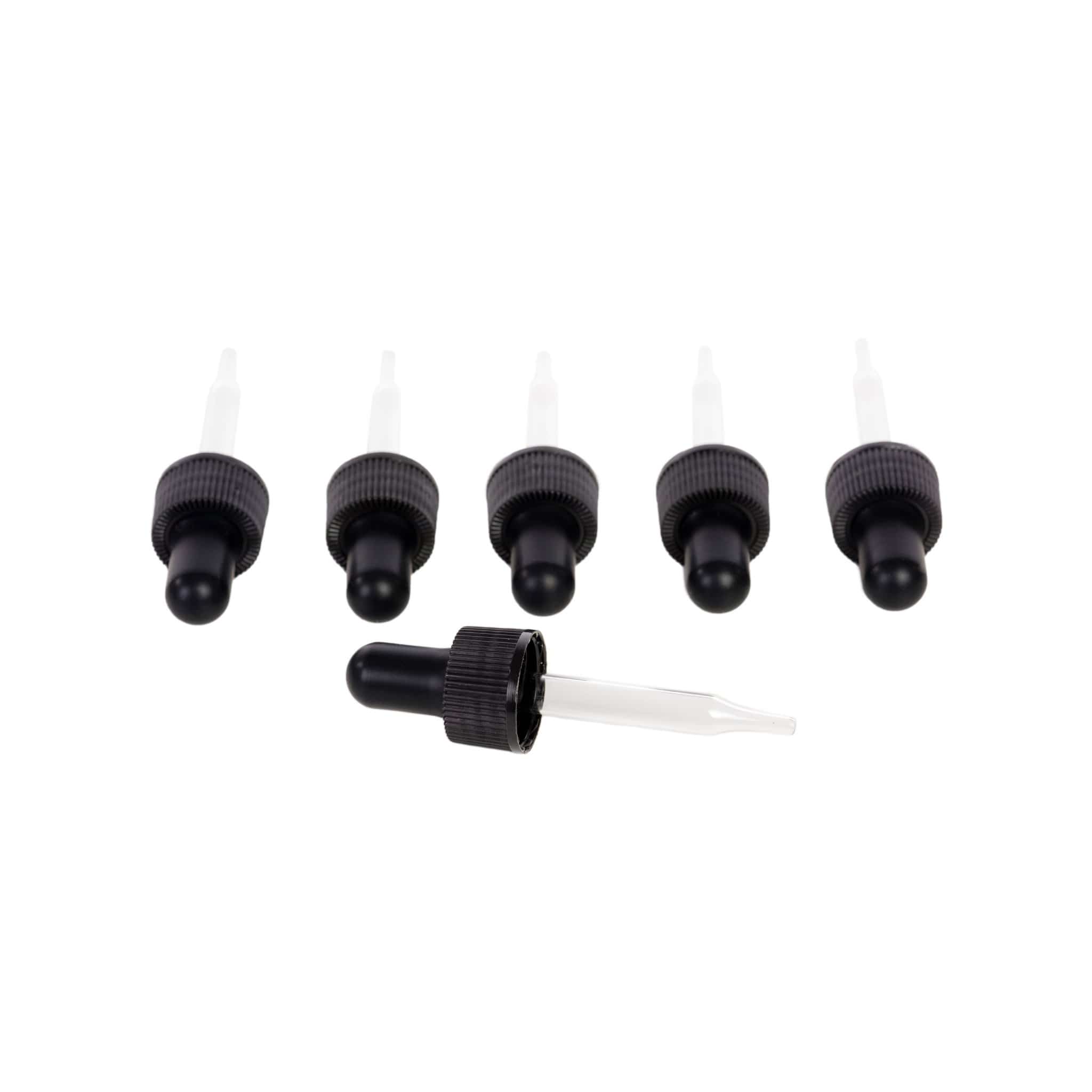15ml glass droppers -6 pack - Oil Life