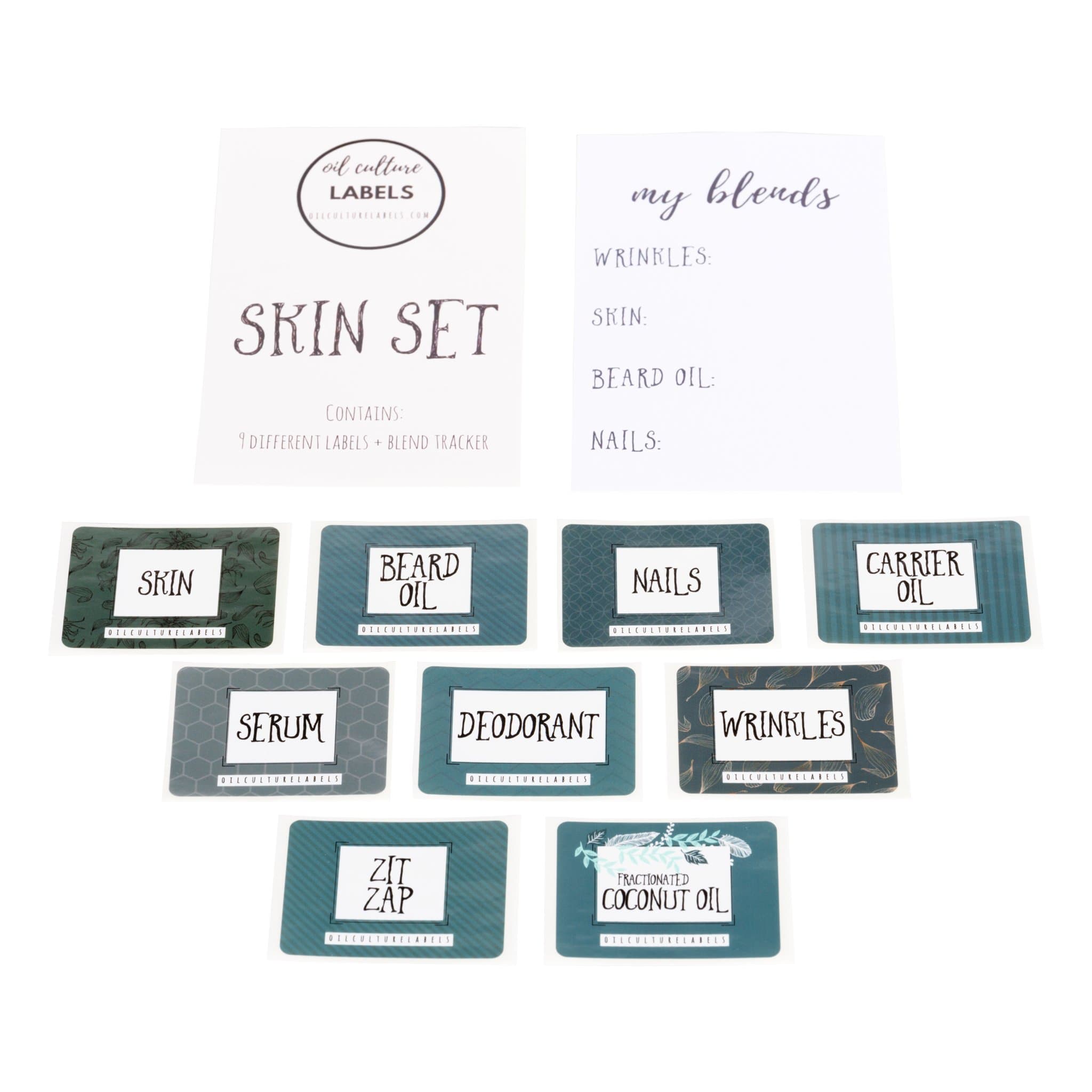 Skin Set Labels - Oil Life