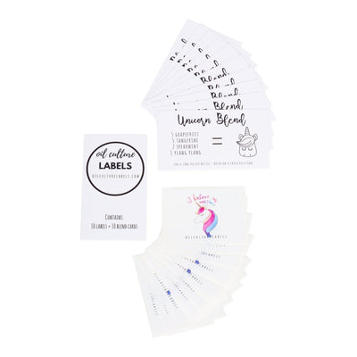 I Believe in Unicorns - 10 pk Labels - Oil Life