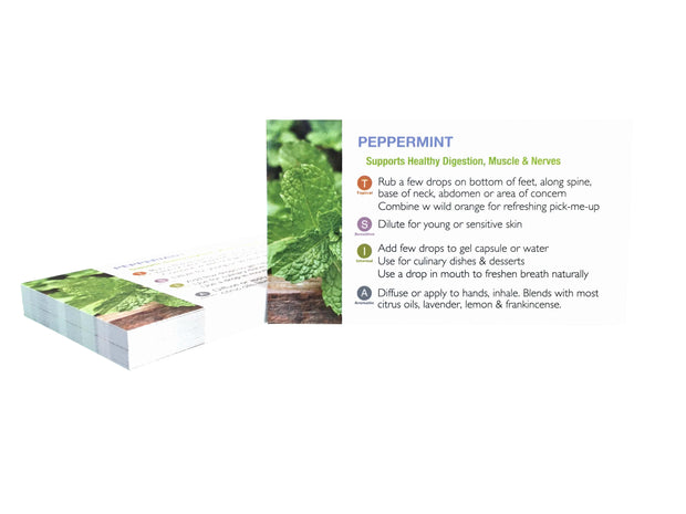 Individual Essential Oil Cards - 25 Cards in Each