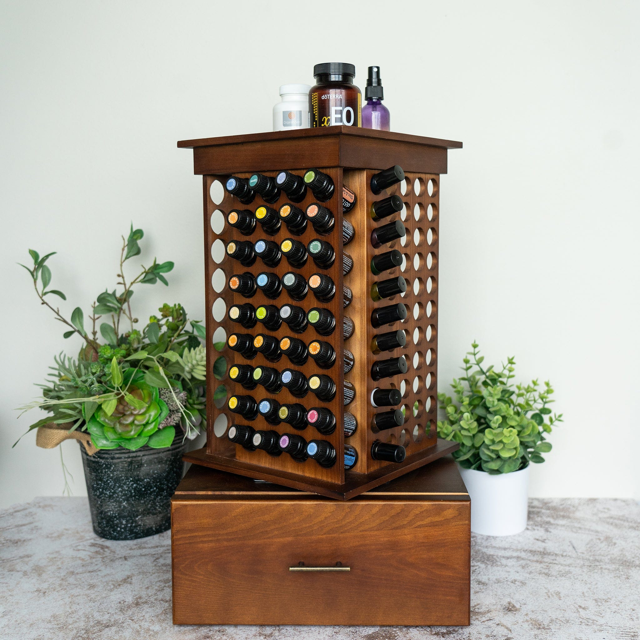 Essential Oil Storage , Holds 60 or More Oils, Essential Oil Display, Young  Living Essential Oil Holder, Oil Organizer 