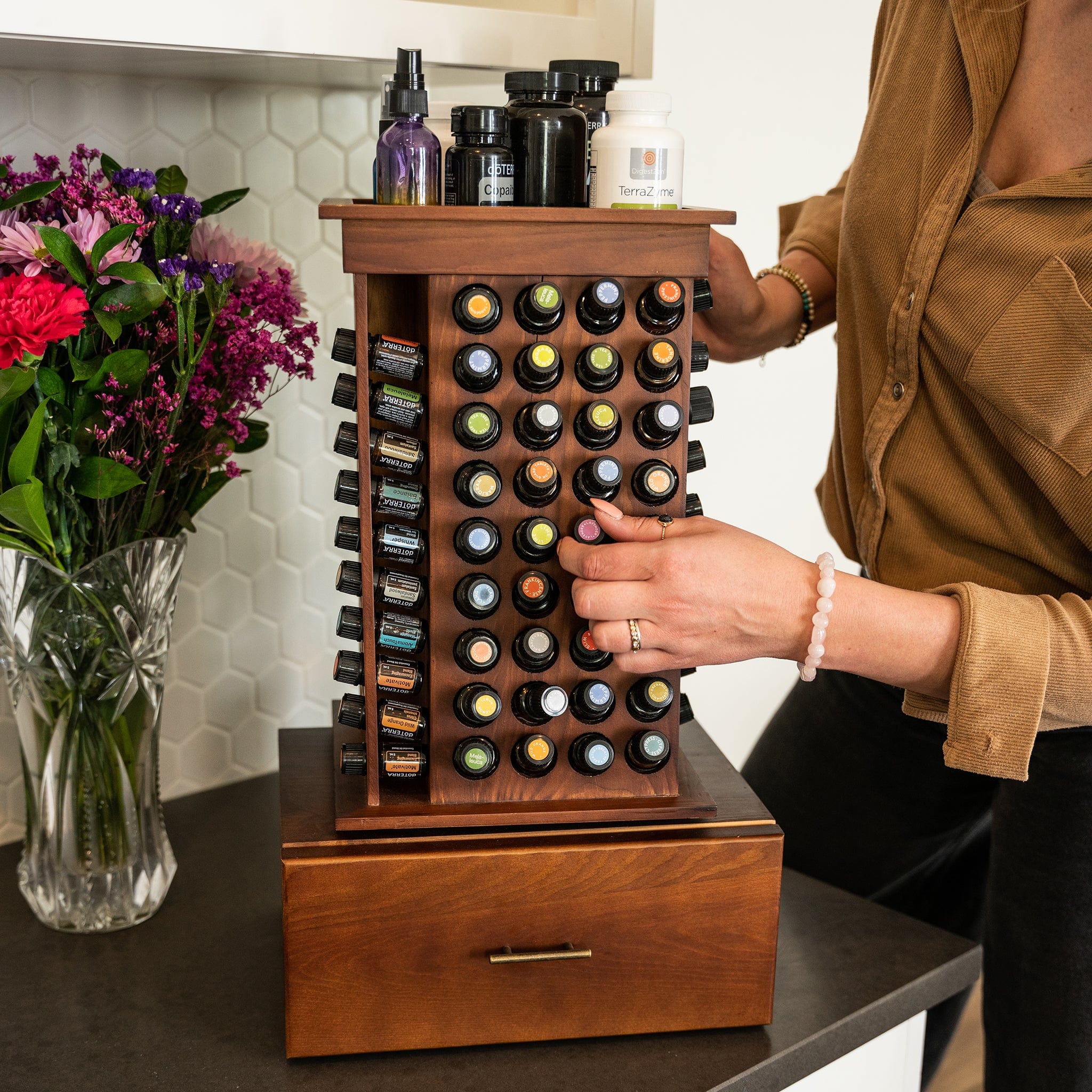 Eco Oil Rack Rotating Essential Oil Rack 2.0 – Oil Life