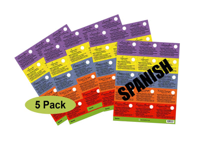 Spanish Sample Cards - Variety 5pk