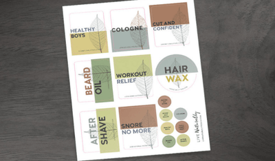 Pamper Your Man Label Sheet