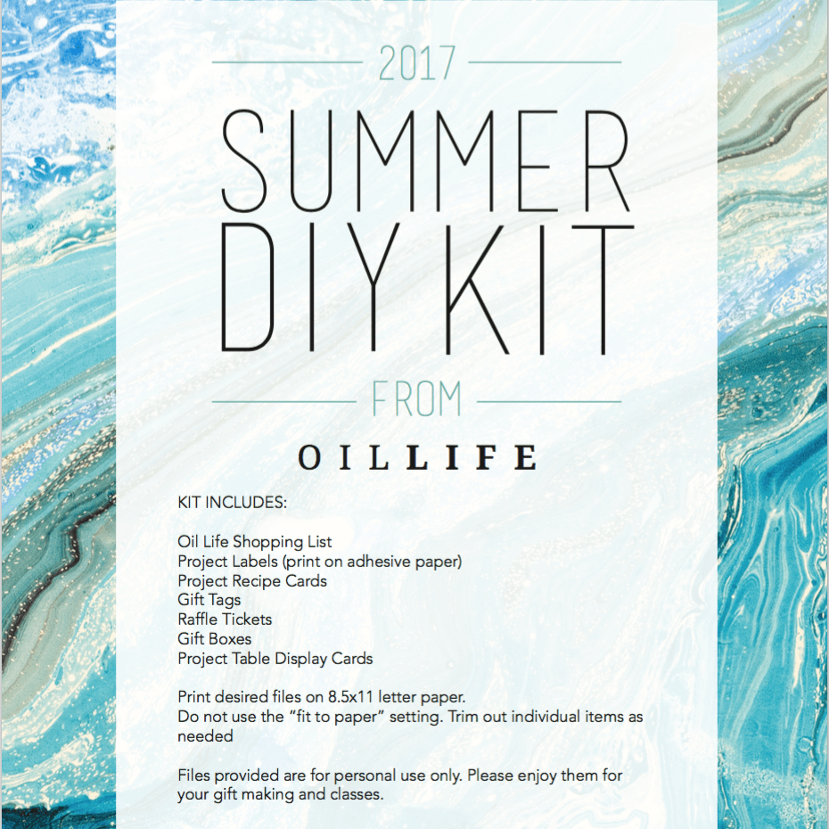 Summer 2017 DIY Download - Oil Life