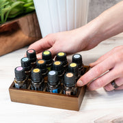 Essential Oil Wood Small Tray Organizer - For 12 Essential Oils