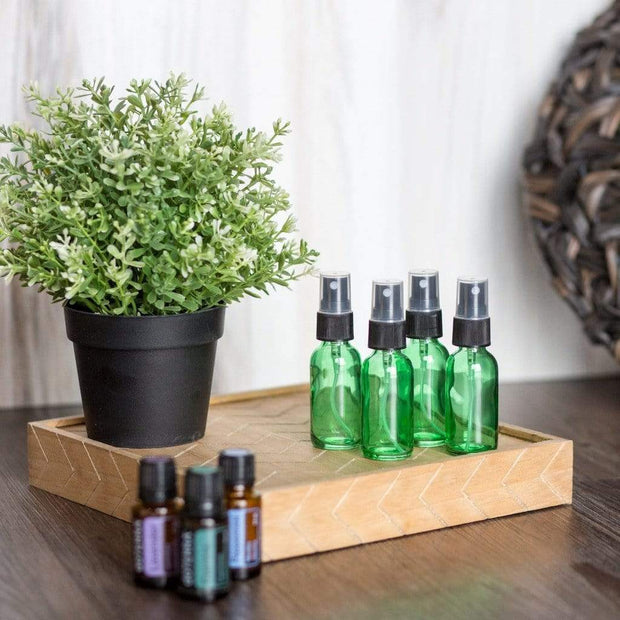 2 oz Glass Bottle with Pump Spray - 4pk