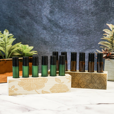 Wooden Roller Bottle Stands