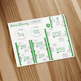Green Cleaning Label Sheet