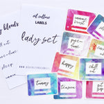 Lady Set Labels - Oil Life