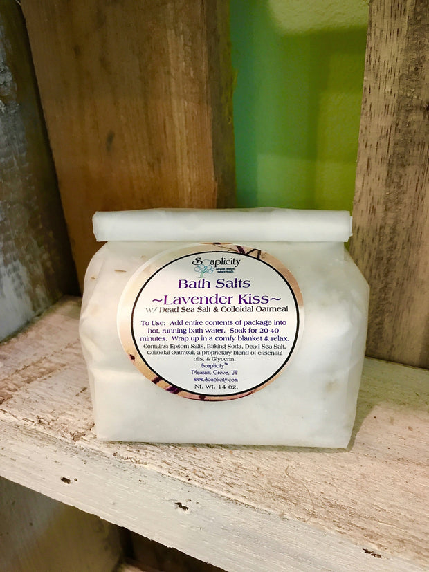 Lavender Kiss Bath Salts by Soaplicity