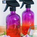 Ombre Glass Trigger Sprayer Bottle - 8oz & 16oz - 2Pk - Oil Life