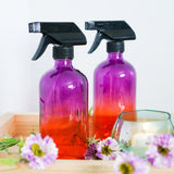 Ombre Glass Trigger Sprayer Bottle - 8oz & 16oz - 2Pk - Oil Life