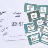 Skin Set Labels - Oil Life