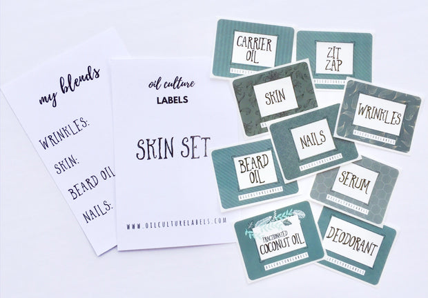 Skin Set Labels - Oil Life